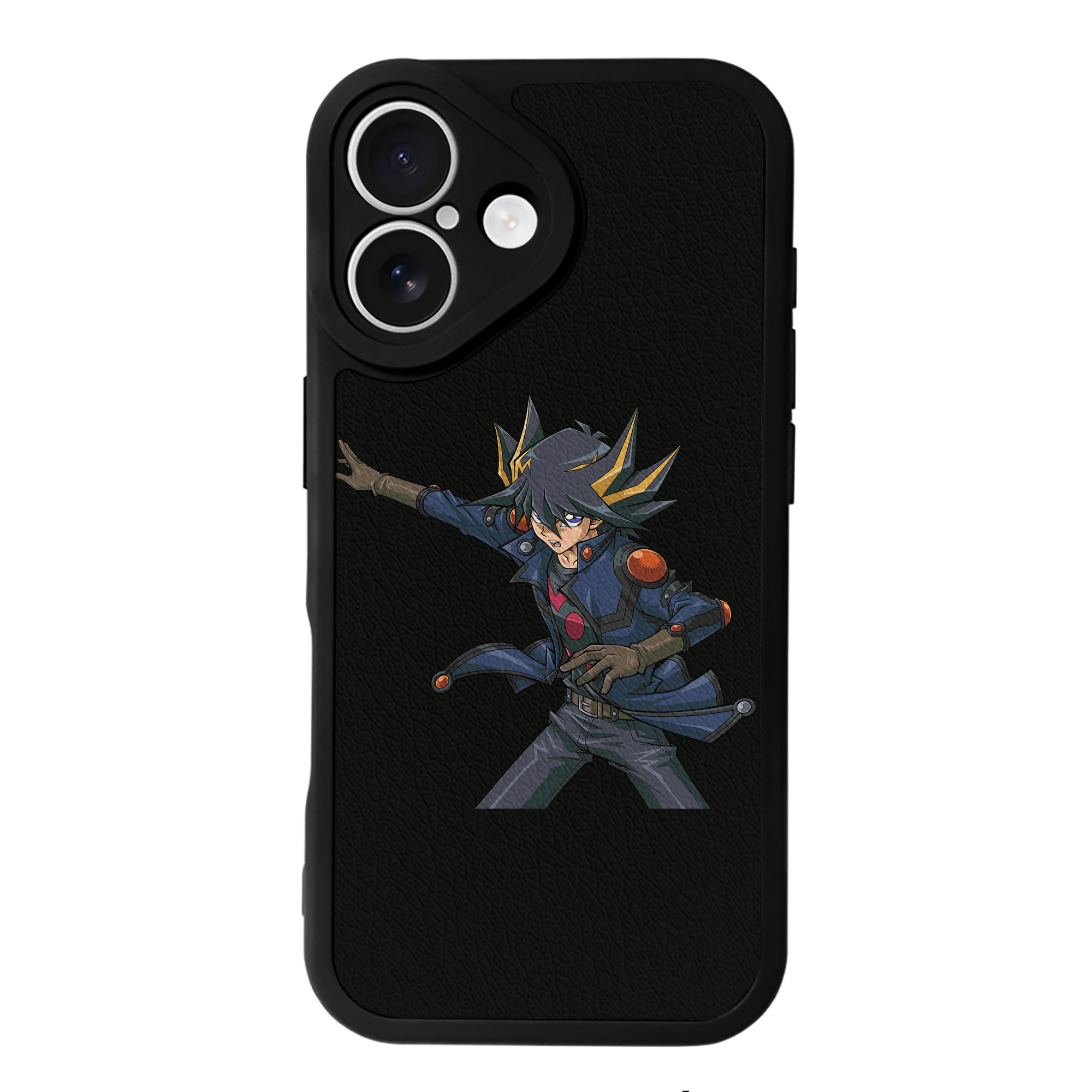 （画像用） 遊☆戯☆王 Yu-Gi-Oh! 【iPhone 16シリーズ対応】シリコンスマホケース（レザー調） 材質：シリコン
